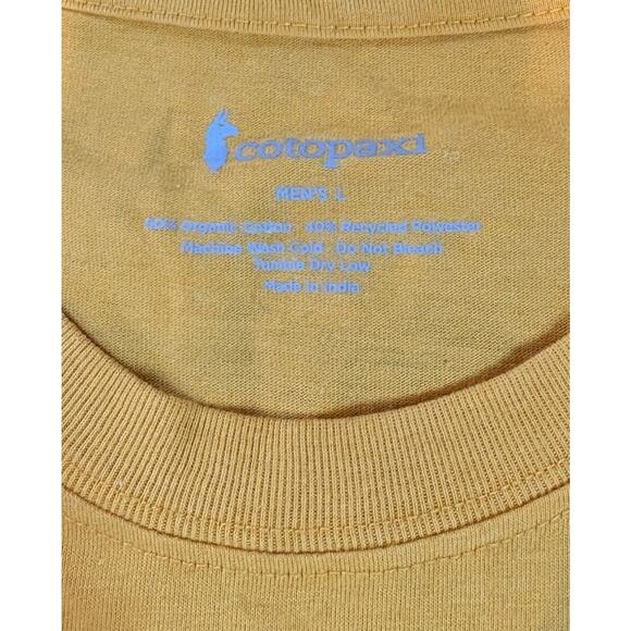 Cotopaxi NWT Men’s Short Sleeve t Shirt Size L Yellow P1 - Picture 3 of 7